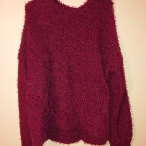 Red Fuzzy Sweater